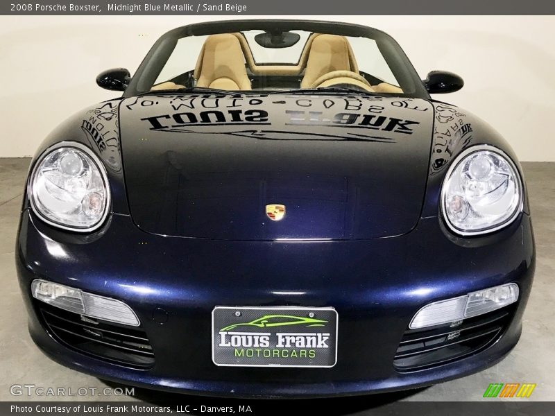 Midnight Blue Metallic / Sand Beige 2008 Porsche Boxster