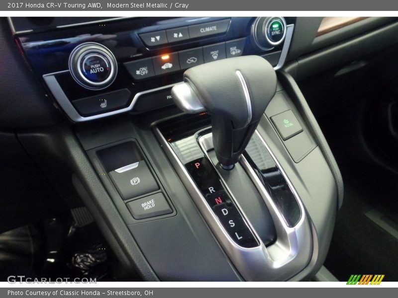 Modern Steel Metallic / Gray 2017 Honda CR-V Touring AWD