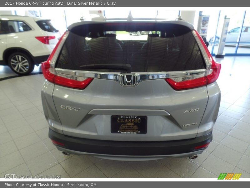Lunar Silver Metallic / Gray 2017 Honda CR-V Touring AWD