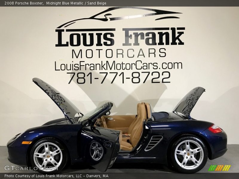 Midnight Blue Metallic / Sand Beige 2008 Porsche Boxster