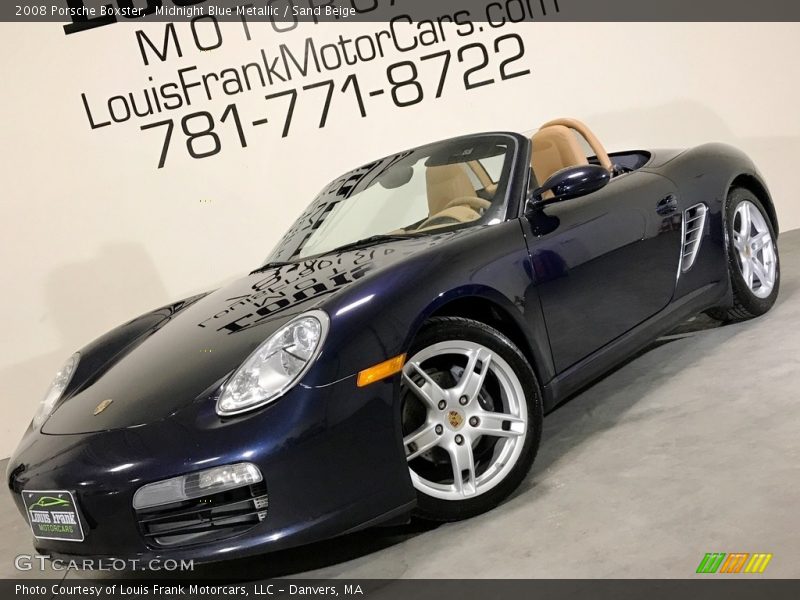 Midnight Blue Metallic / Sand Beige 2008 Porsche Boxster