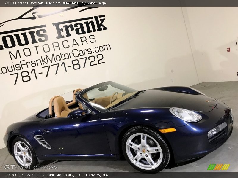 Midnight Blue Metallic / Sand Beige 2008 Porsche Boxster