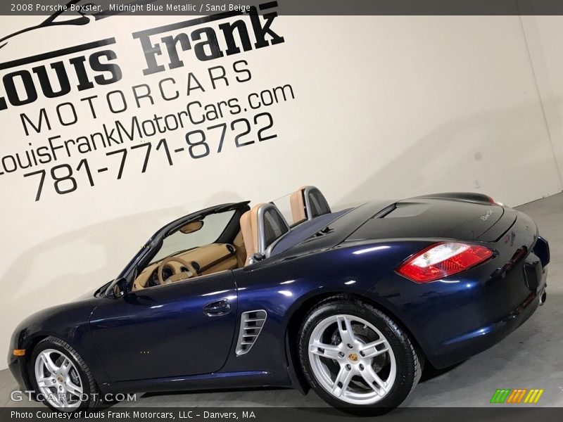 Midnight Blue Metallic / Sand Beige 2008 Porsche Boxster