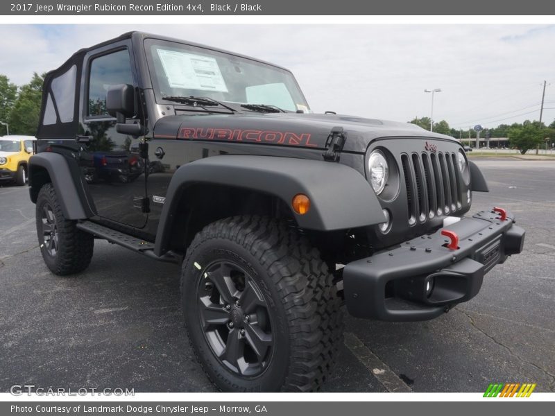 Black / Black 2017 Jeep Wrangler Rubicon Recon Edition 4x4