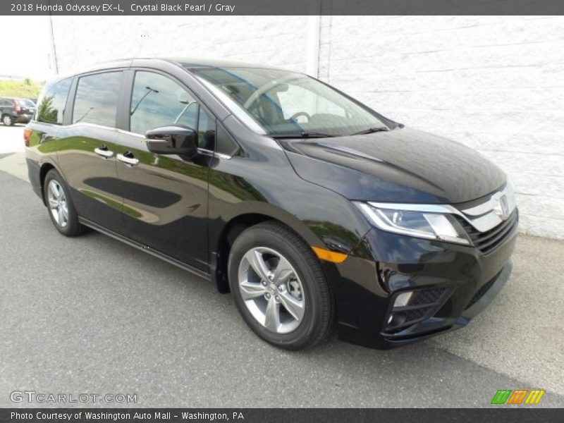 Crystal Black Pearl / Gray 2018 Honda Odyssey EX-L