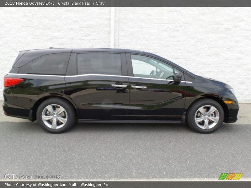 Crystal Black Pearl / Gray 2018 Honda Odyssey EX-L