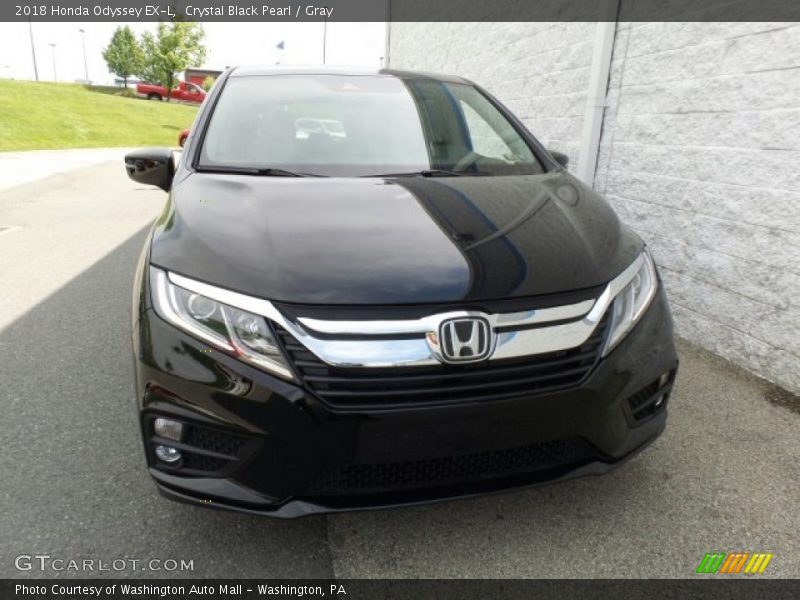 Crystal Black Pearl / Gray 2018 Honda Odyssey EX-L