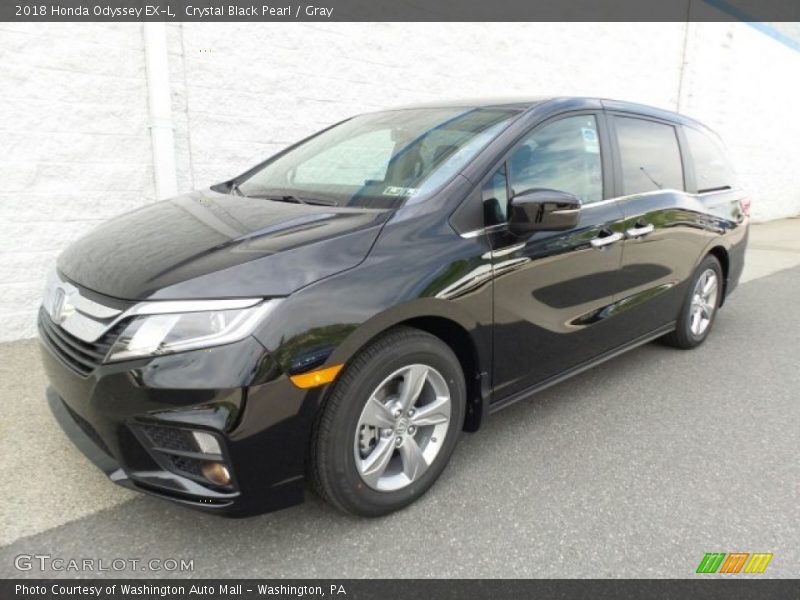 Crystal Black Pearl / Gray 2018 Honda Odyssey EX-L