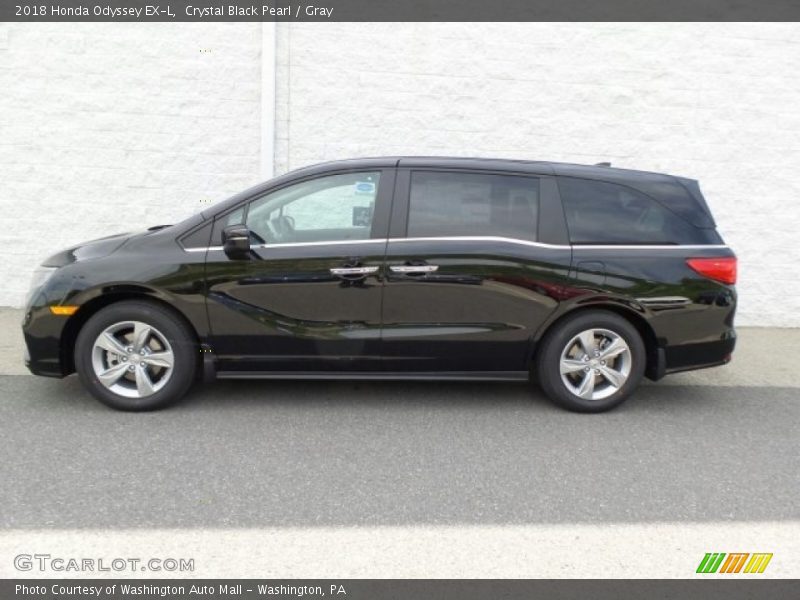 Crystal Black Pearl / Gray 2018 Honda Odyssey EX-L