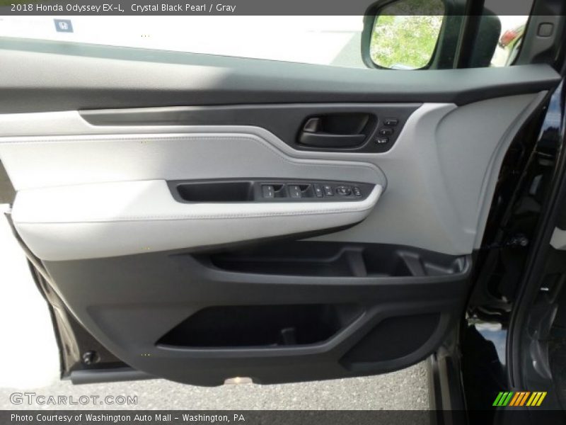 Crystal Black Pearl / Gray 2018 Honda Odyssey EX-L