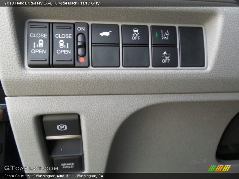 Crystal Black Pearl / Gray 2018 Honda Odyssey EX-L