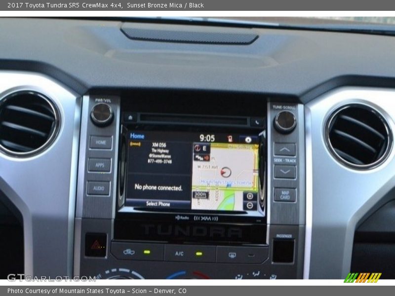 Sunset Bronze Mica / Black 2017 Toyota Tundra SR5 CrewMax 4x4
