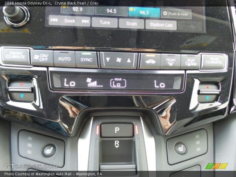 Crystal Black Pearl / Gray 2018 Honda Odyssey EX-L
