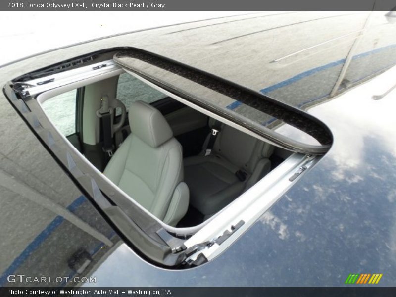 Crystal Black Pearl / Gray 2018 Honda Odyssey EX-L