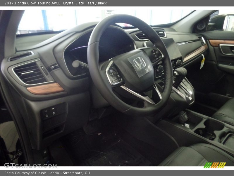 Crystal Black Pearl / Black 2017 Honda CR-V Touring AWD