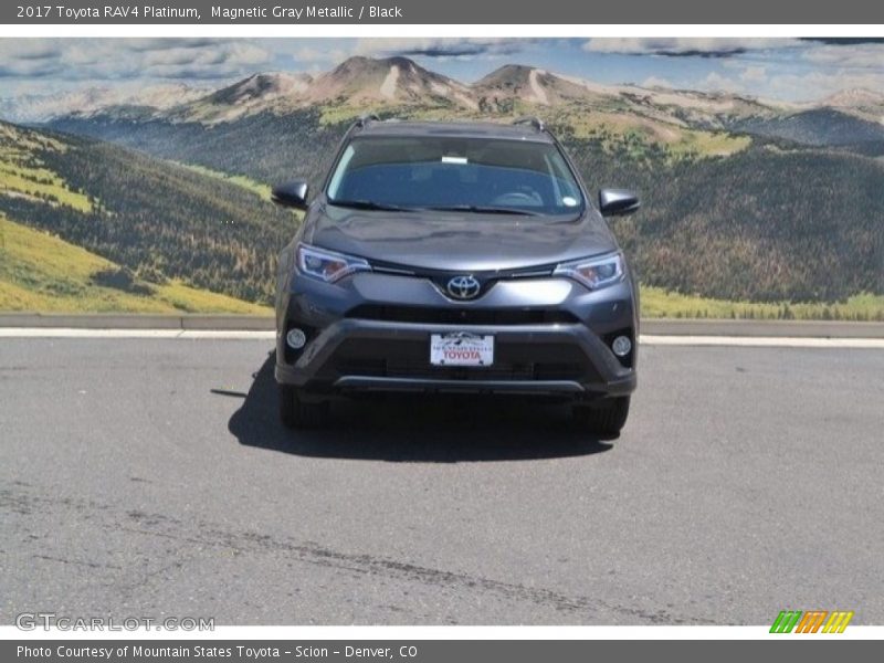 Magnetic Gray Metallic / Black 2017 Toyota RAV4 Platinum