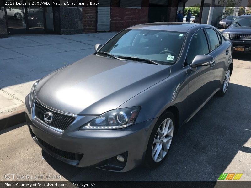 Nebula Gray Pearl / Black 2013 Lexus IS 250 AWD
