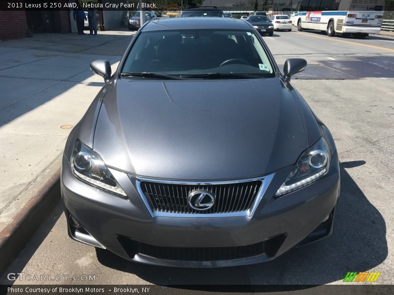 Nebula Gray Pearl / Black 2013 Lexus IS 250 AWD