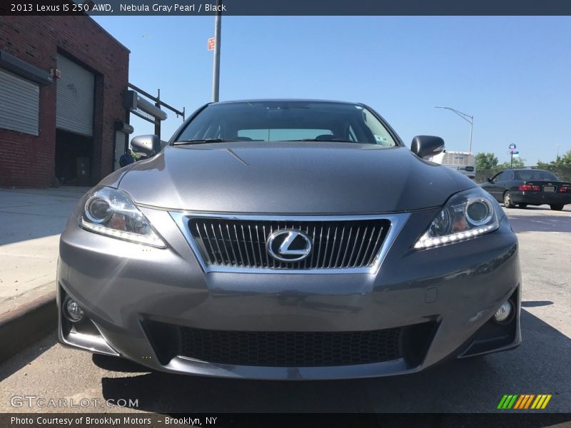Nebula Gray Pearl / Black 2013 Lexus IS 250 AWD