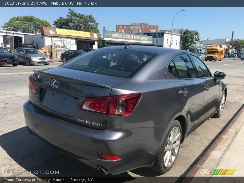 Nebula Gray Pearl / Black 2013 Lexus IS 250 AWD