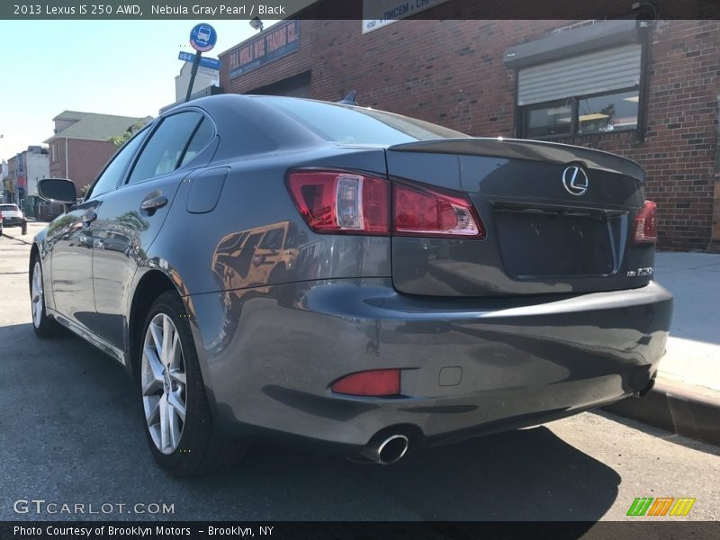 Nebula Gray Pearl / Black 2013 Lexus IS 250 AWD