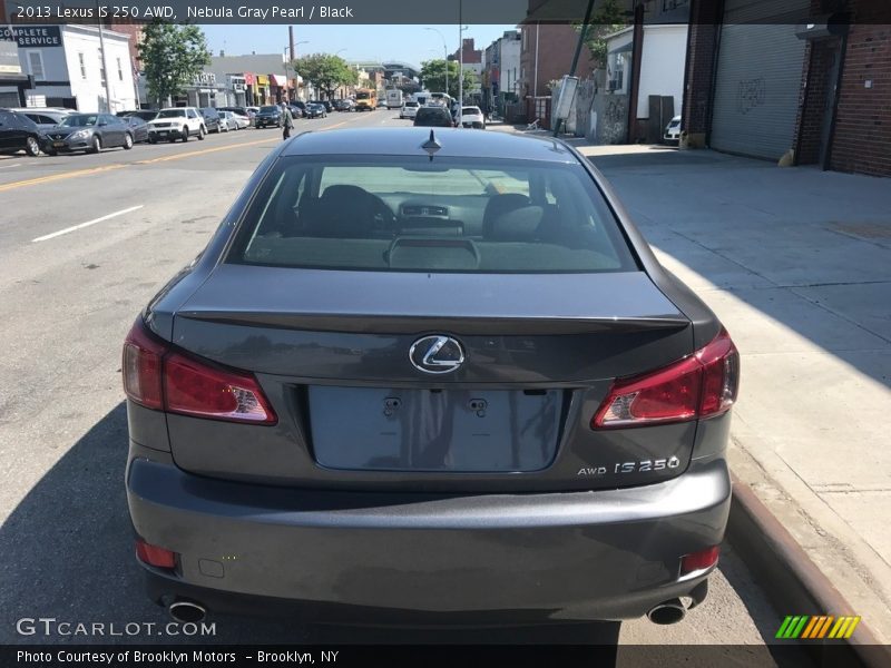 Nebula Gray Pearl / Black 2013 Lexus IS 250 AWD