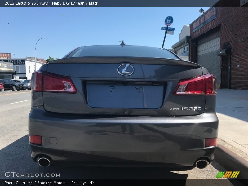 Nebula Gray Pearl / Black 2013 Lexus IS 250 AWD