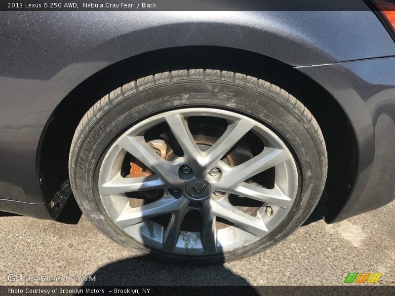 Nebula Gray Pearl / Black 2013 Lexus IS 250 AWD