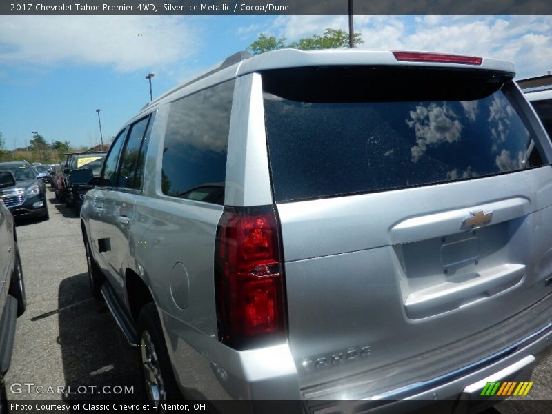 Silver Ice Metallic / Cocoa/Dune 2017 Chevrolet Tahoe Premier 4WD