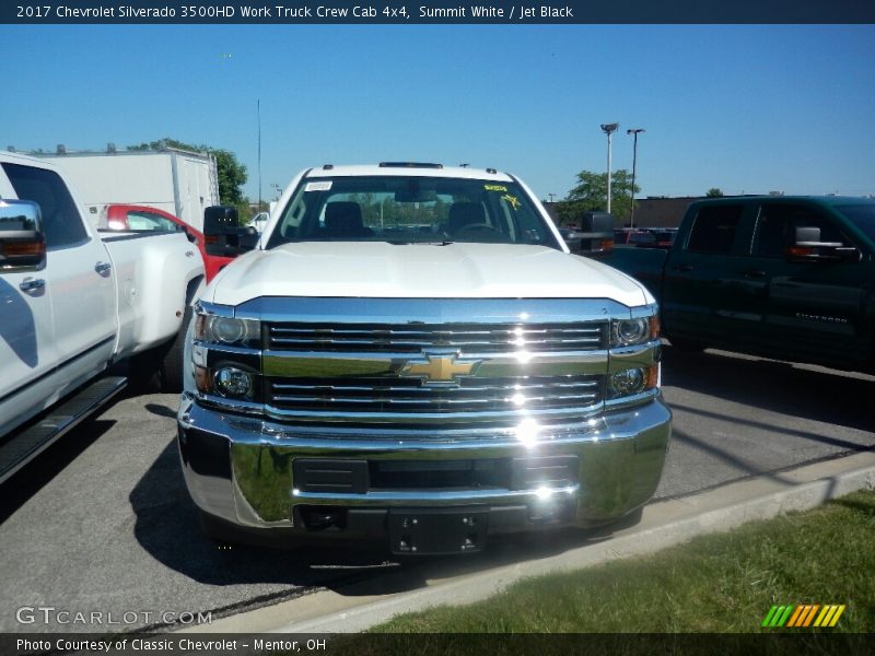 Summit White / Jet Black 2017 Chevrolet Silverado 3500HD Work Truck Crew Cab 4x4
