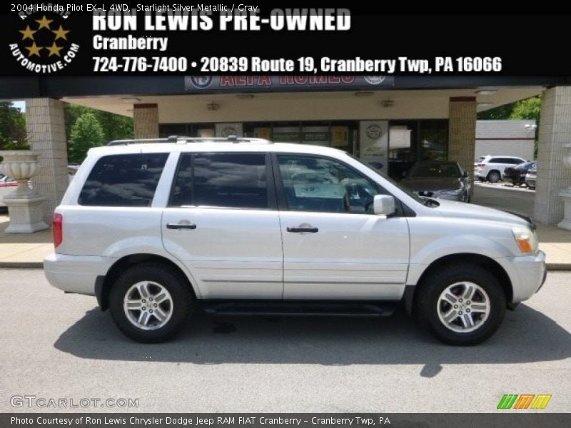 Starlight Silver Metallic / Gray 2004 Honda Pilot EX-L 4WD