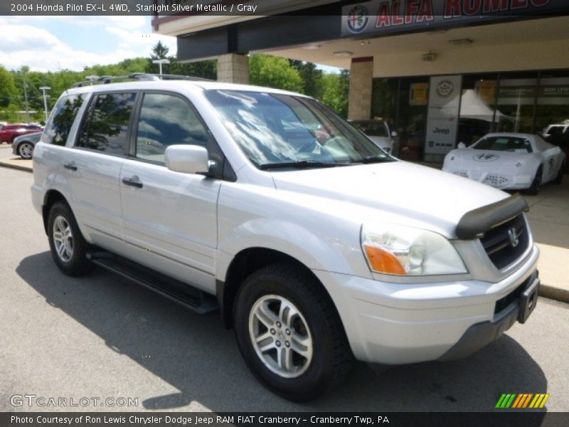 Starlight Silver Metallic / Gray 2004 Honda Pilot EX-L 4WD