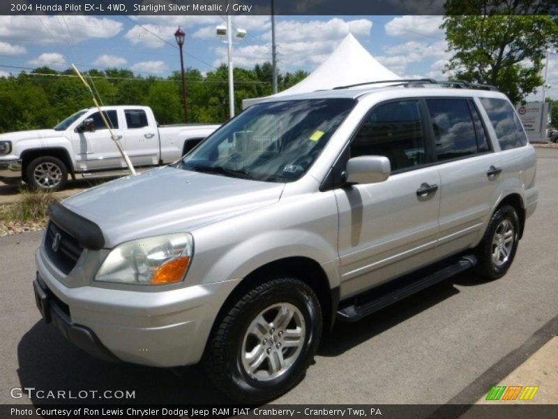 Starlight Silver Metallic / Gray 2004 Honda Pilot EX-L 4WD