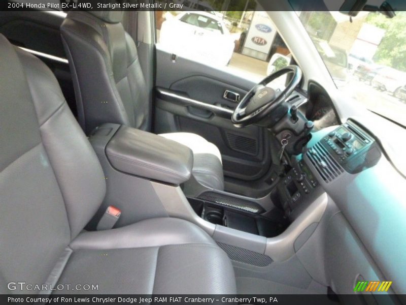 Starlight Silver Metallic / Gray 2004 Honda Pilot EX-L 4WD