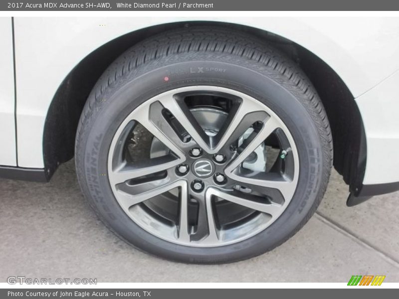 White Diamond Pearl / Parchment 2017 Acura MDX Advance SH-AWD