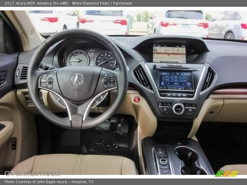 White Diamond Pearl / Parchment 2017 Acura MDX Advance SH-AWD