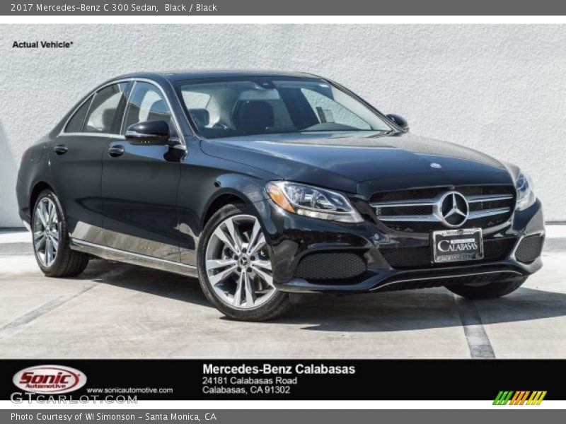 Black / Black 2017 Mercedes-Benz C 300 Sedan