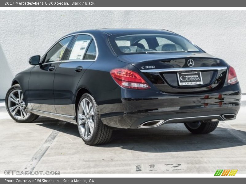 Black / Black 2017 Mercedes-Benz C 300 Sedan