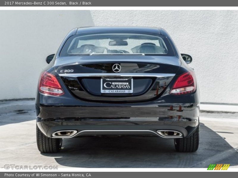 Black / Black 2017 Mercedes-Benz C 300 Sedan