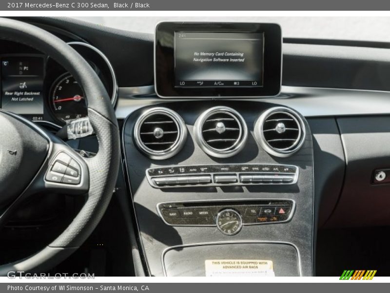 Black / Black 2017 Mercedes-Benz C 300 Sedan