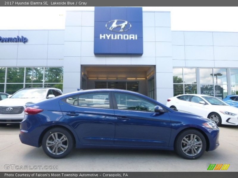 Lakeside Blue / Gray 2017 Hyundai Elantra SE