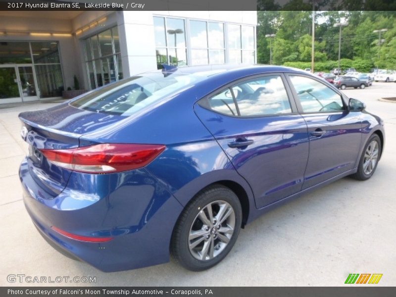 Lakeside Blue / Gray 2017 Hyundai Elantra SE