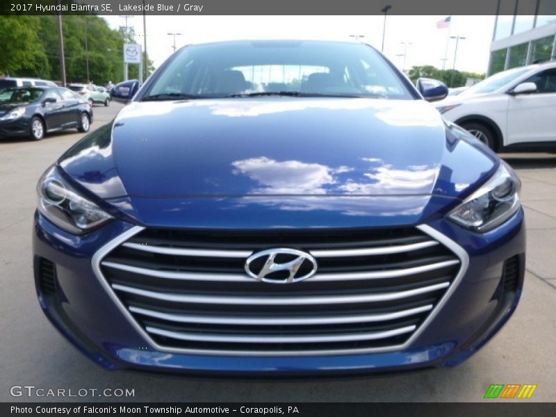 Lakeside Blue / Gray 2017 Hyundai Elantra SE