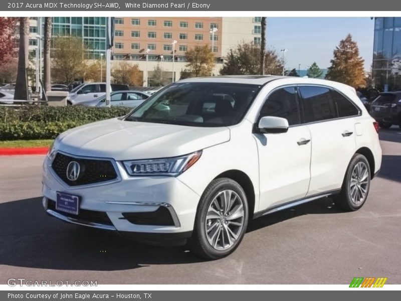 White Diamond Pearl / Ebony 2017 Acura MDX Technology SH-AWD