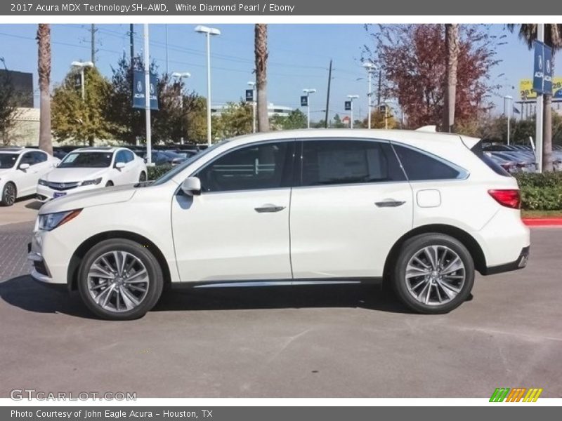White Diamond Pearl / Ebony 2017 Acura MDX Technology SH-AWD