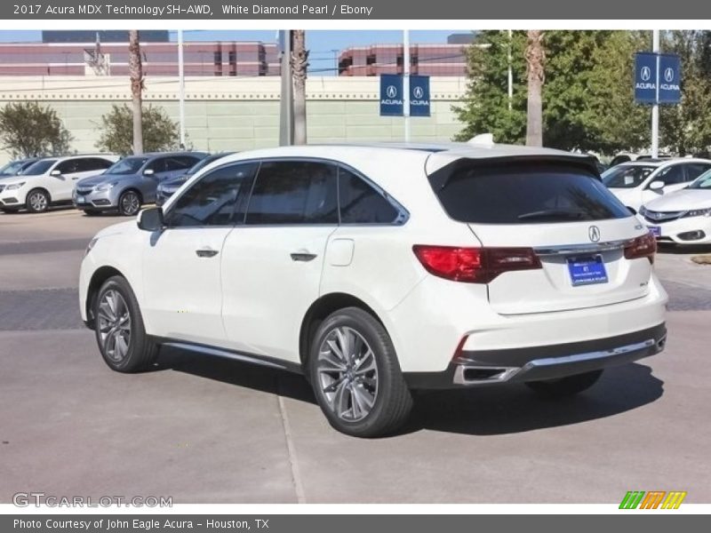 White Diamond Pearl / Ebony 2017 Acura MDX Technology SH-AWD