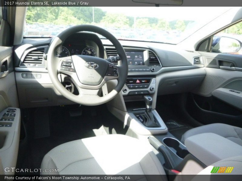Lakeside Blue / Gray 2017 Hyundai Elantra SE