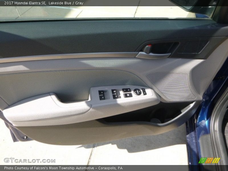 Lakeside Blue / Gray 2017 Hyundai Elantra SE