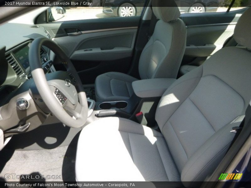 Lakeside Blue / Gray 2017 Hyundai Elantra SE