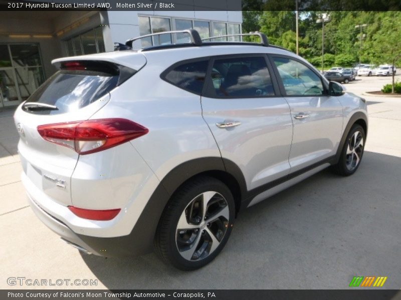 Molten Silver / Black 2017 Hyundai Tucson Limited AWD